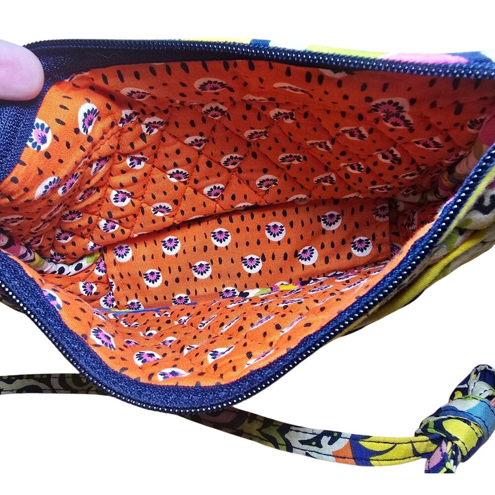 Vera Bradley Crossbody Rio Multi Color Spring Summer Zip Closure One Side Pocket - Picture 4 of 7